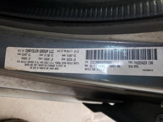 Photo 10 from auction – 2013 CHRYSLER 200 TOURIN with VIN 1C3CCBBB4DN763683