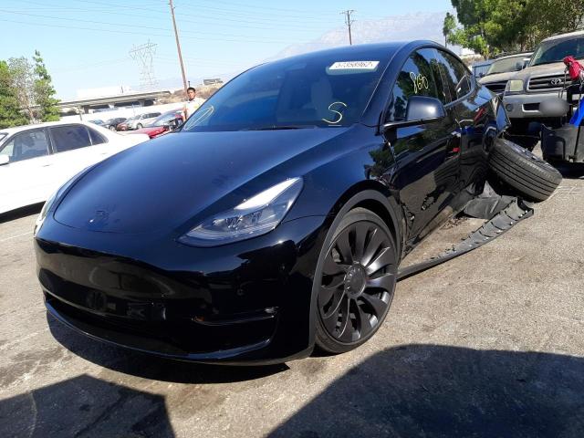 Photo 2 from auction – 2022 TESLA MODEL Y with VIN 7SAYGDEF1NF348789