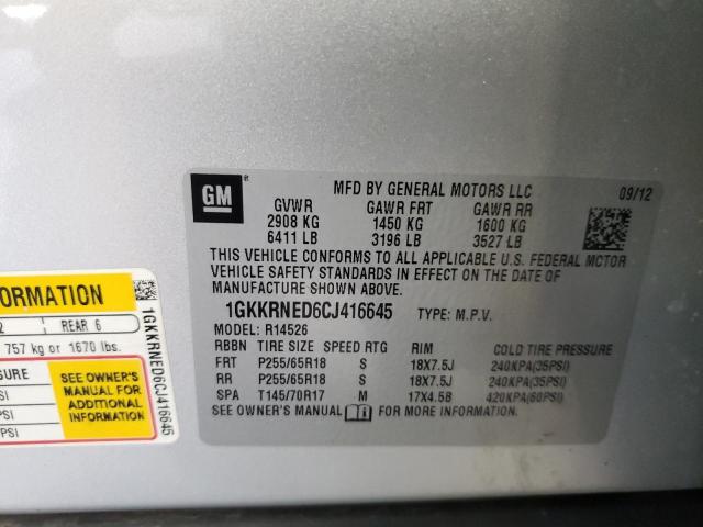 Photo 10 from auction – 2012 GMC ACADIA SLE with VIN 1GKKRNED6CJ416645