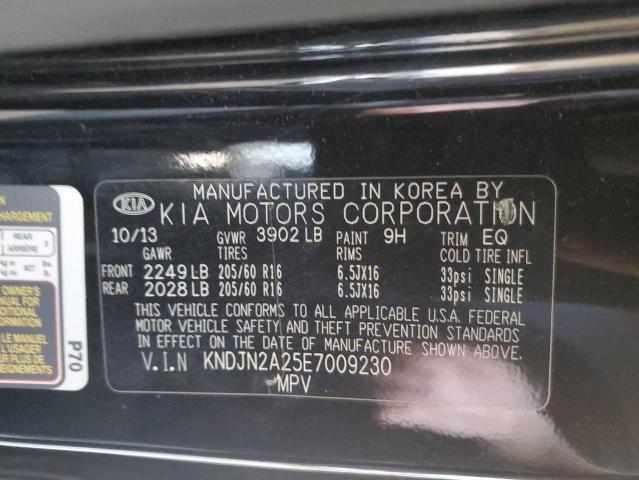Photo 10 from auction – 2014 KIA SOUL with VIN KNDJN2A25E7009230