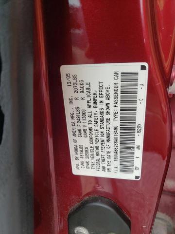 Photo 10 from auction – 2006 ACURA 3.2TL with VIN 19UUA66266A019490