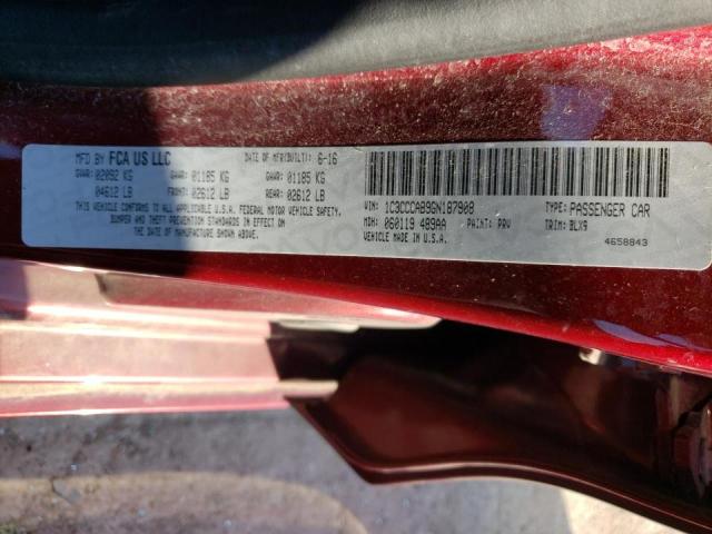 Photo 10 from auction – 2016 CHRYSLER 200 LIMITE with VIN 1C3CCCAB9GN187908