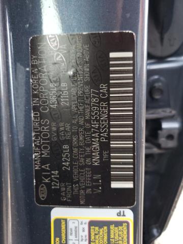 Photo 10 from auction – 2015 KIA OPTIMA LX with VIN KNAGM4A74F5597877