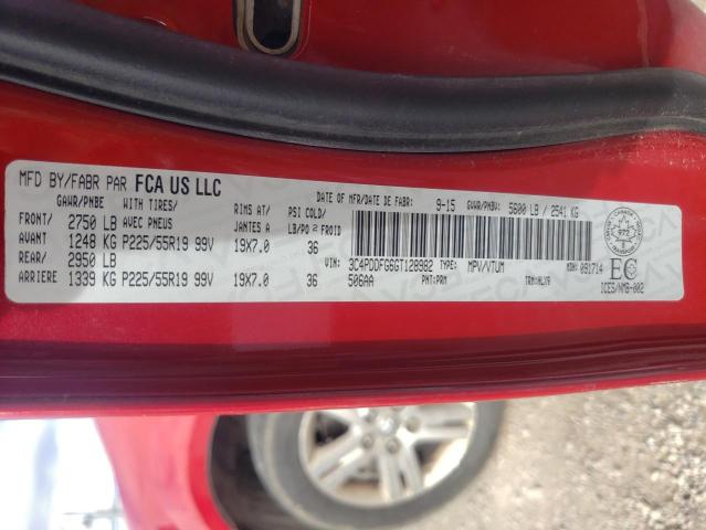 Photo 10 from auction – 2016 DODGE JOURNEY R/ with VIN 3C4PDDFG6GT128982