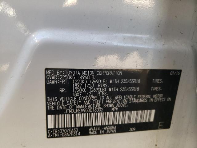 Photo 10 from auction – 2016 TOYOTA RAV4 HV LI with VIN JTMDJREV9GD013002