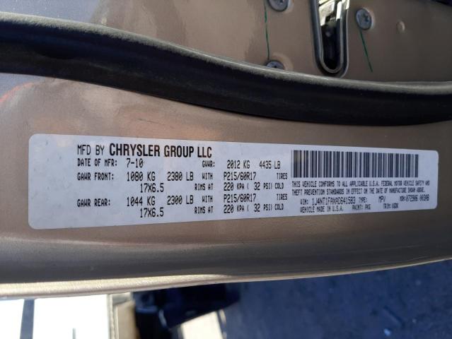 Photo 10 from auction – 2010 JEEP COMPASS SP with VIN 1J4NT1FAXAD641583
