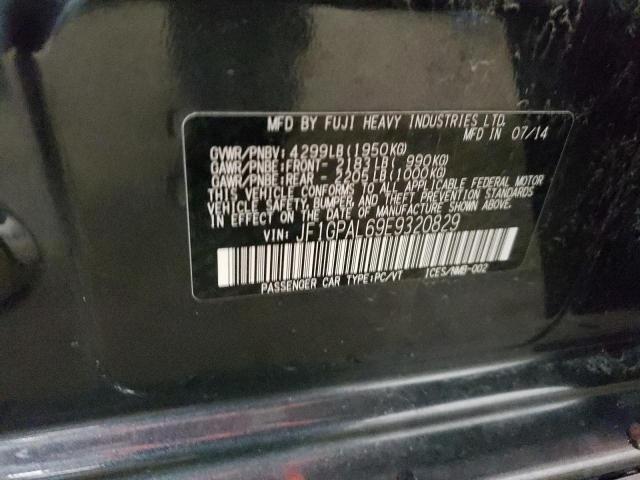 Photo 10 from auction – 2014 SUBARU IMPREZA SP with VIN JF1GPAL69E9320829