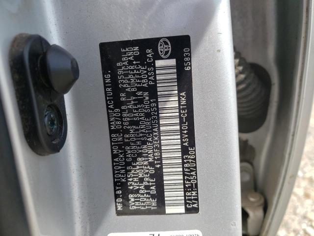 Photo 10 from auction – 2010 TOYOTA CAMRY BASE with VIN 4T1BF3EKXAU532591