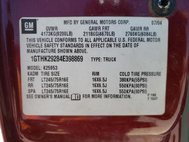 Photo 10 from auction – 2004 GMC SIERRA K25 with VIN 1GTHK29284E398869