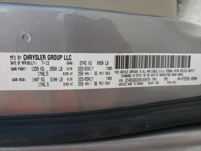 Photo 10 from auction – 2014 DODGE GRAND CARA with VIN 2C4RDGBG9ER103476