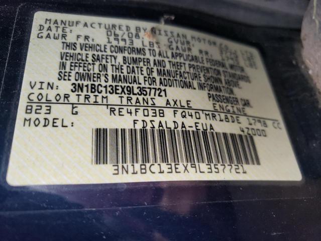 Photo 10 from auction – 2009 NISSAN VERSA S with VIN 3N1BC13EX9L357721