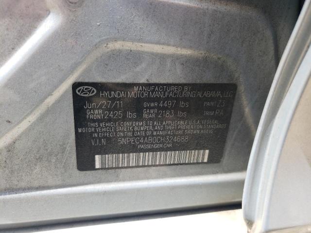 Photo 10 from auction – 2012 HYUNDAI SONATA SE with VIN 5NPEC4AB0CH324688