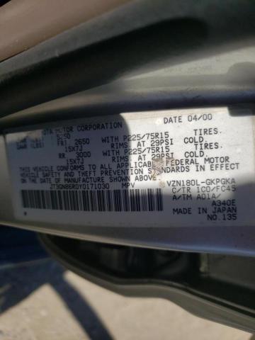 Photo 10 from auction – 2000 TOYOTA 4RUNNER SR with VIN JT3GN86R0Y0171030