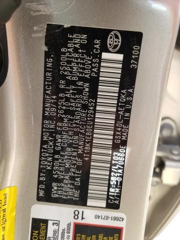Photo 10 from auction – 2014 TOYOTA AVALON BAS with VIN 4T1BK1EB0EU129452