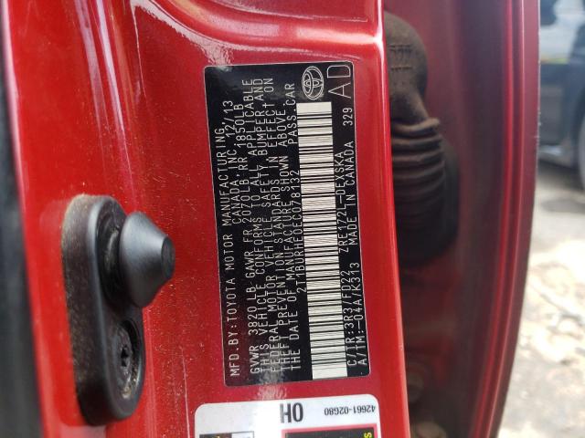 Photo 10 from auction – 2014 TOYOTA COROLLA L with VIN 2T1BURHE0EC078132