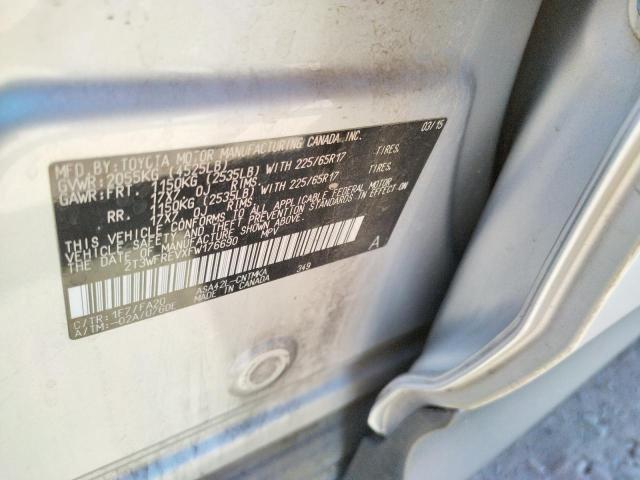 Photo 10 from auction – 2015 TOYOTA RAV4 XLE with VIN 2T3WFREVXFW176690