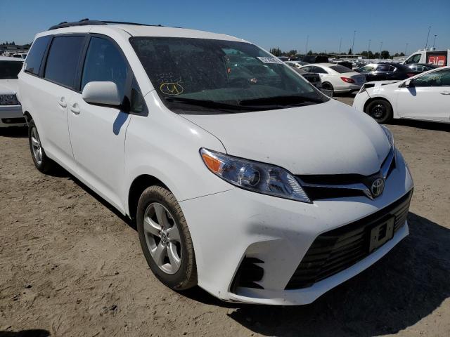 TOYOTA SIENNA LE 2020 with VIN 5TDKZ3DC6LS021702 - Photo from auction