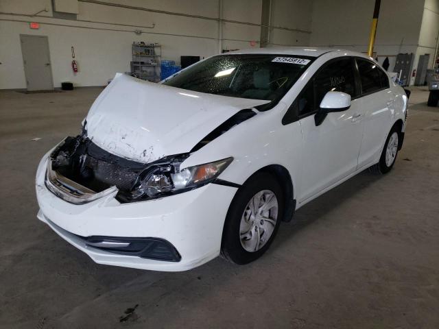Photo 2 from auction – 2013 HONDA CIVIC LX with VIN 19XFB2F56DE025551