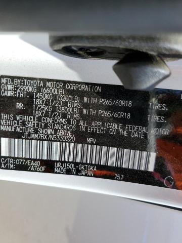 Photo 10 from auction – 2022 LEXUS GX 460 with VIN JTJAM7BX7N5330320