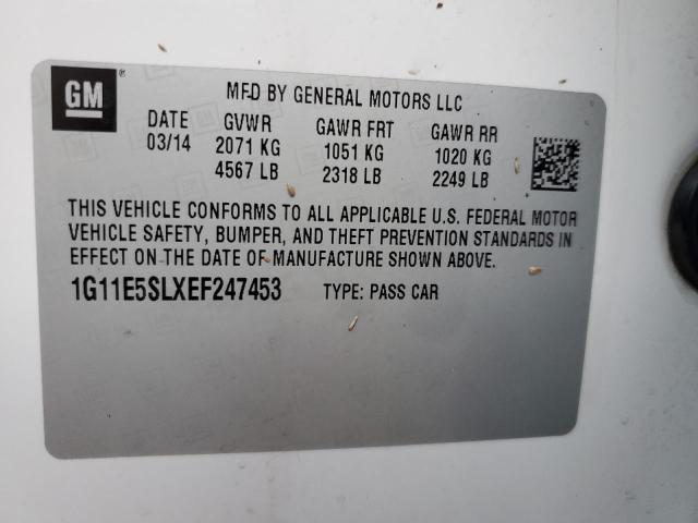 Photo 10 from auction – 2014 CHEVROLET MALIBU 2LT with VIN 1G11E5SLXEF247453