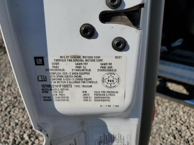 Photo 10 from auction – 2001 GMC SIERRA K25 with VIN 1GTHK23141F188873