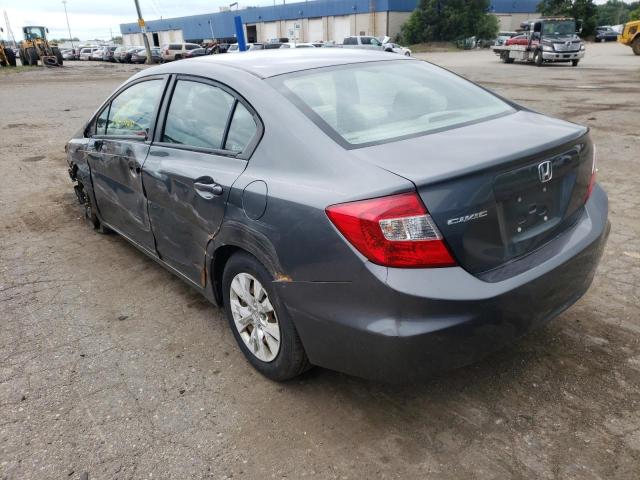 Photo 3 from auction – 2012 HONDA CIVIC LX with VIN 19XFB2F5XCE038057