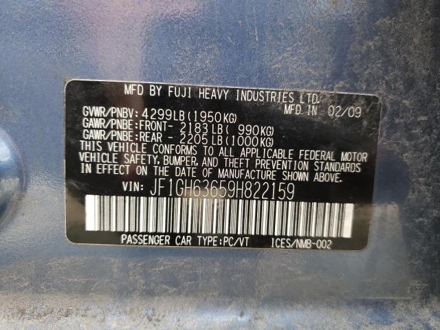 Photo 10 from auction – 2009 SUBARU IMPREZA OU with VIN JF1GH63659H822159