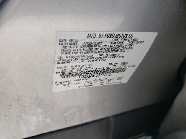 Photo 10 from auction – 2011 FORD TAURUS LIM with VIN 1FAHP2FW2BG121392
