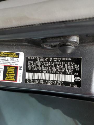 Photo 10 from auction – 2013 TOYOTA CAMRY L with VIN 4T1BF1FK2DU257936