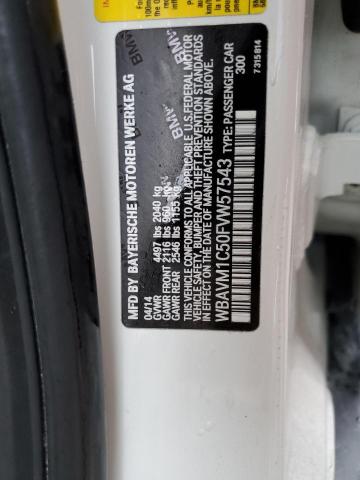 Photo 10 from auction – 2015 BMW X1 SDRIVE2 with VIN WBAVM1C50FVW57543