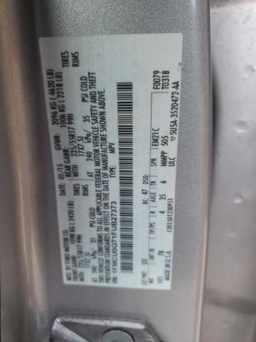 Photo 10 from auction – 2015 FORD ESCAPE SE with VIN 1FMCU0G71FUB27373