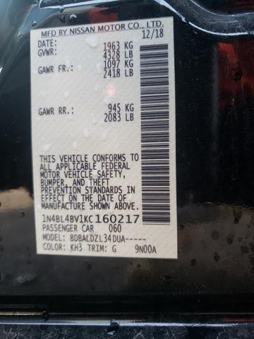 Photo 10 from auction – 2019 NISSAN ALTIMA S with VIN 1N4BL4BV1KC160217