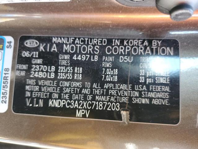 Photo 10 from auction – 2012 KIA SPORTAGE E with VIN KNDPC3A2XC7187203