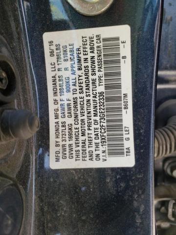 Photo 10 from auction – 2016 HONDA CIVIC EX with VIN 19XFC2F73GE232336