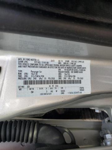 Photo 10 from auction – 2014 FORD FOCUS SE with VIN 1FADP3F2XEL139538