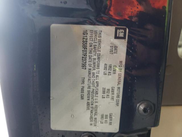 Photo 9 from auction – 2007 CHEVROLET MALIBU LS with VIN 1G1ZS58F07F237997