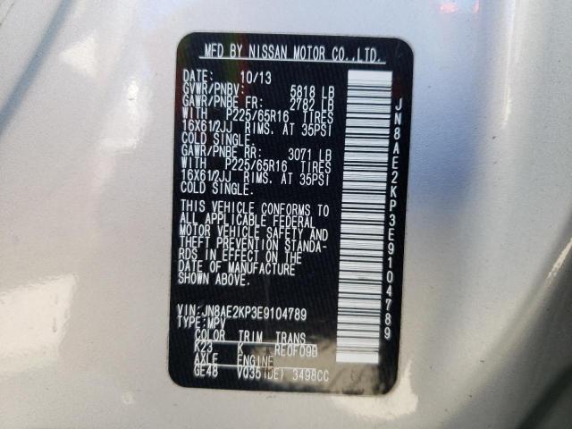 Photo 10 from auction – 2014 NISSAN QUEST S with VIN JN8AE2KP3E9104789