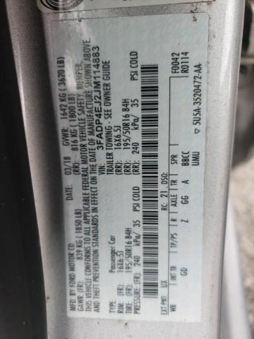 Photo 10 from auction – 2018 FORD FIESTA SE with VIN 3FADP4EJ2JM114883