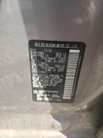 Photo 10 from auction – 2011 NISSAN QUEST S with VIN JN8AE2KPXB9000666