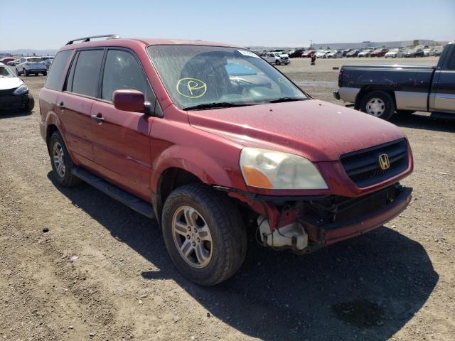 HONDA PILOT EX 2003 with VIN 2HKYF18483H502115 - Photo from auction