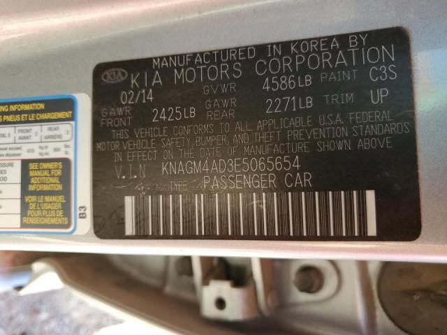 Photo 10 from auction – 2014 KIA OPTIMA HYB with VIN KNAGM4AD3E5065654