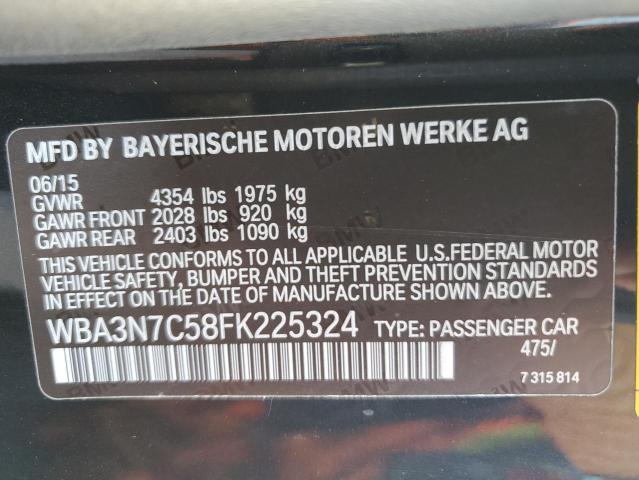 Photo 10 from auction – 2015 BMW 428 I with VIN WBA3N7C58FK225324