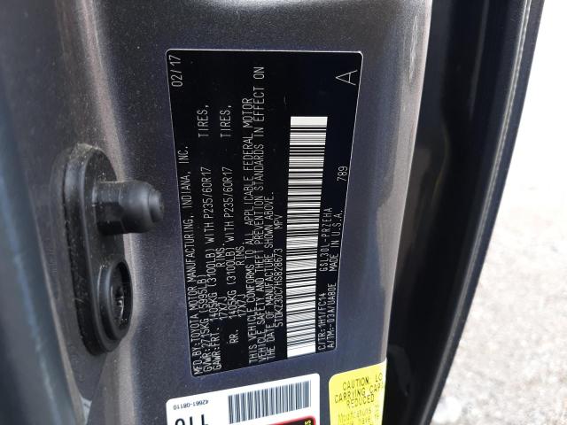 Photo 10 from auction – 2017 TOYOTA SIENNA LE with VIN 5TDKZ3DC7HS828673
