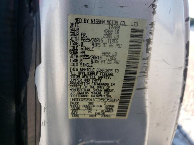 Photo 10 from auction – 2001 NISSAN FRONTIER K with VIN 1N6DD26SX1C359587