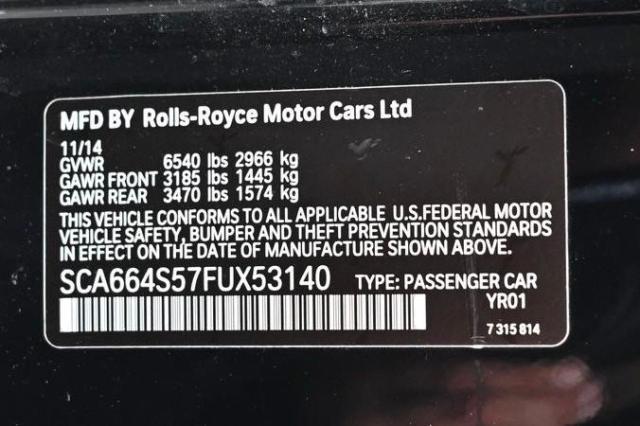 Photo 10 from auction – 2015 ROLLS-ROYCE GHOST with VIN SCA664S57FUX53140