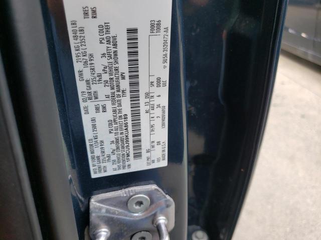 Photo 10 from auction – 2019 FORD ESCAPE TIT with VIN 1FMCU9J99KUA86189