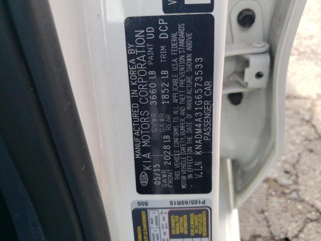 Zdjęcie 10 z aukcji – 2016 KIA RIO LX z VIN KNADM4A31G6573533