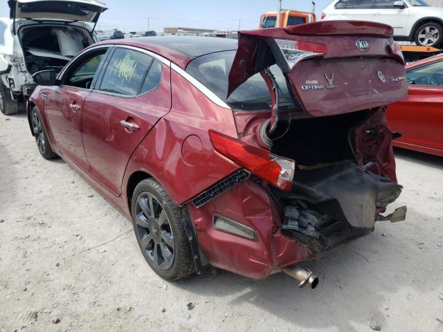 Photo 3 from auction – 2013 KIA OPTIMA SX with VIN 5XXGR4A6XDG110458