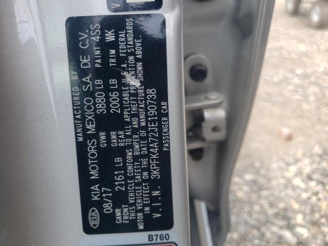 Photo 10 from auction – 2018 KIA FORTE LX with VIN 3KPFK4A72JE190738