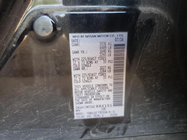 Photo 10 from auction – 2016 NISSAN ROGUE S with VIN 5N1AT2MT1GC884191